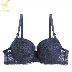 BINNYS Lady Sujetador Para Mujer <span class=keywords><strong>Copa</strong></span> <span class=keywords><strong>C</strong></span> Sutia Com Renda Bralette à armatures grande taille Push up broderie soutien-gorge pour grandes femmes - Product Image 6