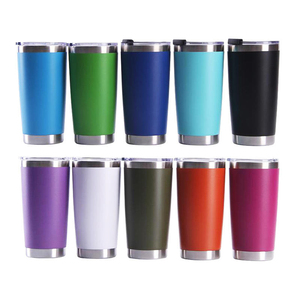 20 oz Stainless Steel Tumbler <b>Cup</b> with Lid Powder Coated Coffee Mug <b>Insulated</b> Travel Tumblers for Cold and Hot Drinks - Product Image 5