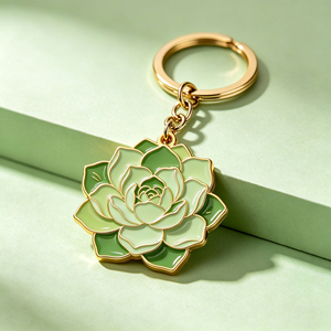 Porte-clés en émail de fer du fabricant pour récompense de salon scientifique, breloque originale en métal avec gravure de logo, porte-clés personnalisé - Product Image 2