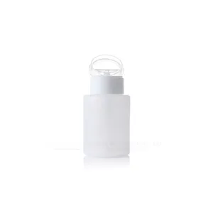 100ml 200ml Cleaner Bottle Push Down Empty Lockable Pump Dispenser Bottle Nail Polish Makeup Remover Bottles