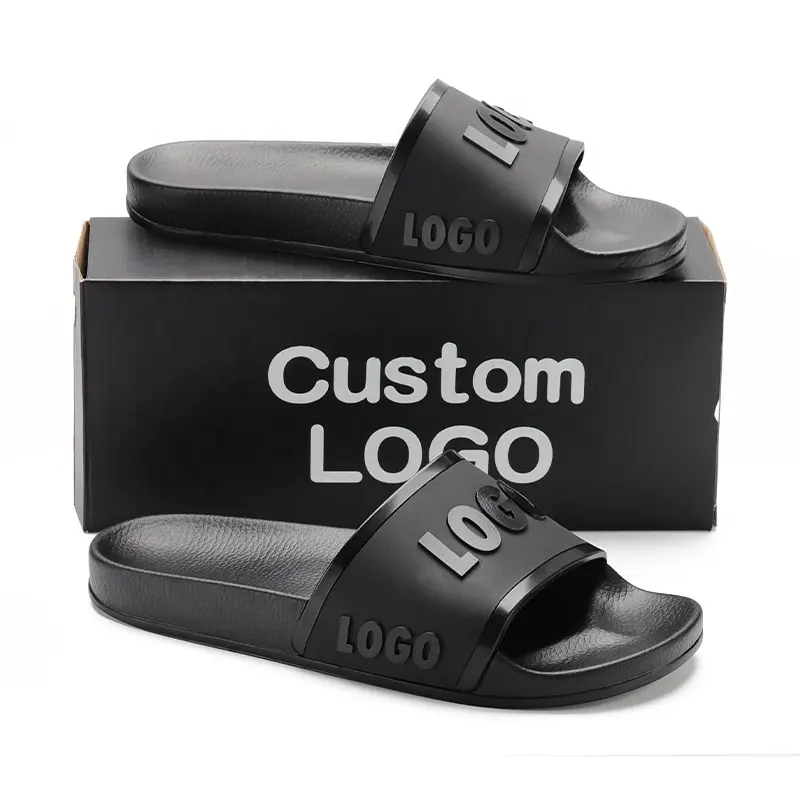 Xsheng harga pabrik dukungan Dropshipping Super lembut sol Pu kustom Logo nyaman sandal desainer sandal