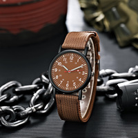 Le plus récent pas cher logo personnalisé Design Textile vert marine Nylon tressé Bracelet 40mm Quartz Sport lumineux Montre pour hommes