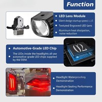 Phares de remplacement LED pour Mercedes-Benz Vito W447 2016-2025, lentille de projecteur effet pluie de météores, mise à niveau style Maybach