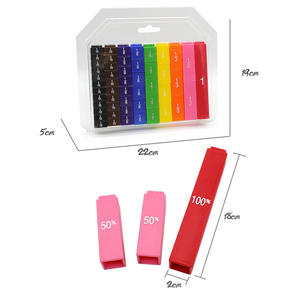 51個プラスチックインテリジェント数数学学習キューブ新しい子供の数学的分数キューブ数学の割合数学教育スタックCPC - Product Image 5