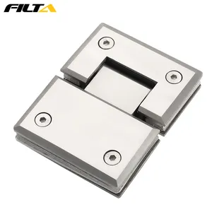 Filta 180 Graus De Aço Inoxidável Banheiro Dobradiça De Vidro Para Vidro Circular Corner Pivot Clamp Dobradiça Do Chuveiro