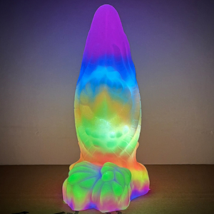 Plug anal de 8 pouces, lumineux, dilatateur anal, gode magnifique avec ventouse, silicone liquide, outil sexy pour adultes - Product Image 6