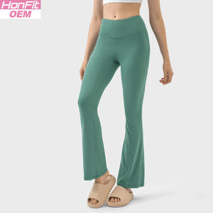 Di alta qualità <span class=keywords><strong>in</strong></span> nylon 80% 20% spandex da donna a vita alta da donna con Leggings da Yoga <span class=keywords><strong>in</strong></span> tinta unita da donna - Product Image 5