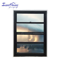 Fenêtres et portes coulissantes en PVC de style américain avec moustiquaire pliante à persiennes, double vitrage, écoénergétiques, en promotion