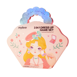 MIDEER Juego de Maquillaje y Disfraces 3 en 1, Juego de Disfraces Hecho a Mano - Juguetes de Maquillaje de Fantasía de Princesa - Product Image 1
