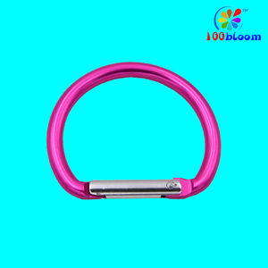 工場卸売5.2cmセミサークルカラビナーフック<span class=keywords><strong>d</strong></span>リングカラビナークリップスプリングフックバッグアクセサリーまたはウォーターボトル部品バイナー - Product Image 4