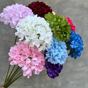 Flor de Hortensia Artificial de 72 Pétalos, Flor de Seda para Decoración de Bodas, Arreglos Florales, Decoración del Hogar, Accesorios para Fotografía en Exteriores - Product Image 3