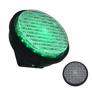Module de signalisation routière LED miniature vert de 100 mm avec lentille en toile d'araignée - Product Image 1