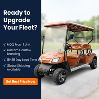 Carrito de Golf Eléctrico Tarion para 6 Pasajeros, con Batería de Litio, Motor AC, Freno Hidráulico de Doble Circuito, 30-50 km/h