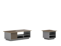 Ensemble de table basse moderne pour café et thé, table basse minimaliste en bois pour salon, durable et écologique
