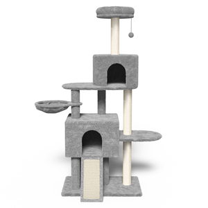 Modern <b>Large</b> 4-Level <b>Cat</b> Tree with Plush Climbing Frame Nest <b>Scratching</b> <b>Post</b> Multi-Level Design <b>for</b> Indoor <b>Cats</b> - Product Image 1