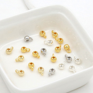 ลูกปัดจี้ทองแดงชุบทอง 18K สำหรับทำต่างหู DIY อุปกรณ์เสริมเครื่องประดับ - Product Image 1