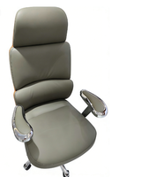 Chaise de bureau exécutive moderne à dossier haut en cuir PU ergonomique, réglable en hauteur et pivotante, pour la maison, le bureau, l'école, l'hôtel, l'hôpital