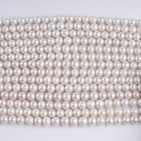Collier de perles d'eau douce Edison naturelles de qualité A, forme ronde, 10-11 mm, pour la fabrication de bijoux