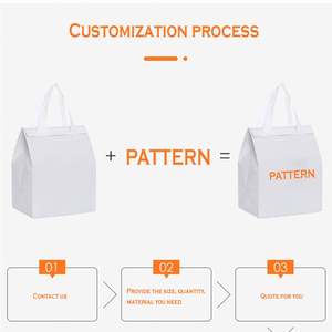 Sac isotherme réutilisable, portable, personnalisé, non tissé, pour le déjeuner, les pique-niques, la plage, le camping, pour les étudiants et le travail - Product Image 6