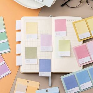 สติกเกอร์อินเด็กซ์การ์ดสีไล่ระดับ แผ่นบันทึกแบบมีกาวในตัว ดีไซน์น่ารักปรับแต่งได้ อุปกรณ์สำนักงานและโรงเรียนที่ต้องมี - Product Image 5