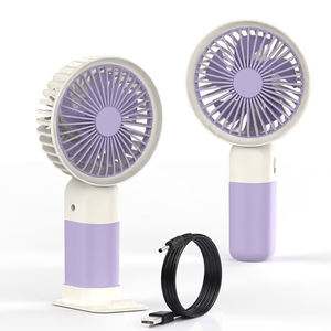 Soldes d'été : Mini-ventilateur portable USB et à piles, trois vitesses, rafraîchisseur d'air portatif pour usage domestique - Product Image 4