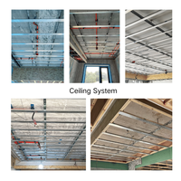 Profilés en acier léger pour cloisons de plafond |   Canal en métal galvanisé ignifuge, résistant à la corrosion, certifié CE pour bureau