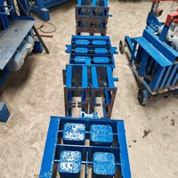 Machine à blocs inclinée portable 2-45, à poussée manuelle, facile à utiliser, pour la fabrication de briques en ciment pour les projets de construction rurale