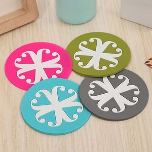 Promotional Custom Round Pvc Coaster Cup Coaster for Drink Cup Mat Soft Custom Pvc Coasters