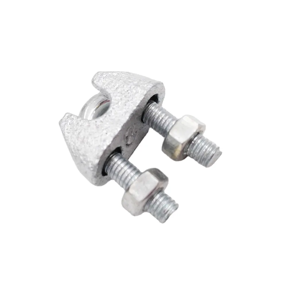 Cable Clamp DIN741 Standard Wire Rope Clamps Galvanized Cable Clip Rigging Hardware Fittings