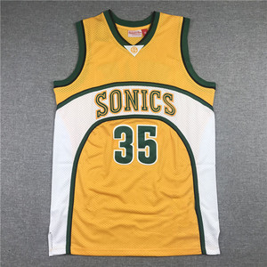 Camiseta de Baloncesto Retro Bordada de Durant para Hombre y Mujer, Verano, Transfronteriza, Supersónica 35 #   20 #   40 #   Chalecos con Mangas Cortas - Product Image 3