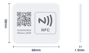 Balise en papier Ble respectueuse de l'environnement Étiquette de suivi des actifs Balise ultra mince Surveillance à distance BLE 5.0 iBeacon - Product Image 4