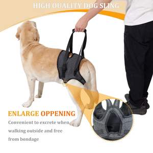 後肢用調節可能な犬用リフトハーネス、犬用スリングキャリア、中型犬・大型犬用歩行サポートハーネス（卸売） - Product Image 3