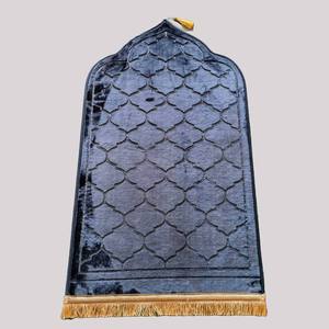 2025 personalizzabile di alta qualità moderno pellegrinaggio stuoie Raschel tessuto Jacquard peluche pizzo floreale finiture dirette cina - Product Image 6