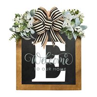 Guirlande carrée moderne en bois écologique à 26 lettres pour la décoration de la maison, idéale pour Thanksgiving et les remises de diplômes