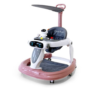 Chariot de marche évolutif 3-en-1 de luxe <span class=keywords><strong>pour</strong></span> bébé avec roues pivotantes et siège, <span class=keywords><strong>trotteur</strong></span> et chaise de marche <span class=keywords><strong>pour</strong></span> bébé - Product Image 2