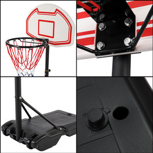 Support de basket-ball d'extérieur portable, hauteur réglable de 160 cm - Product Image 5