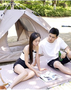 Matelas <span class=keywords><strong>de</strong></span> couchage gonflable automatique extra épais YX-C2-11 pour deux personnes, <span class=keywords><strong>tapis</strong></span> <span class=keywords><strong>de</strong></span> <span class=keywords><strong>sol</strong></span> rectangulaire compact pour le <span class=keywords><strong>camping</strong></span> en tente et la randonnée - Product Image 2