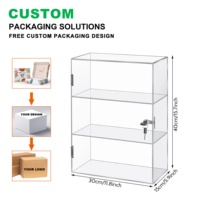 Vitrine personnalisée en acrylique Armoire à cosmétiques en plexiglas avec étagères Ornements Jouets Boîte d'organisation de l'épicerie avec rangement