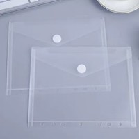 Dossier en poly étanche pour enveloppes en plastique à fermeture velcro 11 trous A4/A5/A6 taille PP document facture reçu papier livre Pack