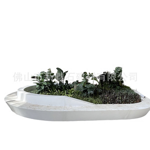 Nuevos Materiales de Construcción de Piedra UHPC: Banco de Cemento Irregular Empalmado para Árboles, Paisajismo Municipal y Áreas de Descanso en Plazas - Product Image 1