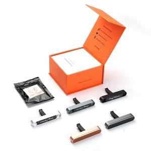 2025 personnalisé luxe voiture parfum diffuseur éclairage ambiant en alliage d'aluminium désodorisant Gel solide parfum crème évent aromathérapie - Product Image 3