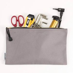 Canvas <b>Tool</b> <b>Bags</b> Heavy Duty Canvas <b>Tool</b> Multipurpose Pouch <b>Tote</b> <b>Bag</b> with Dependable Metal Zippers - Product Image 3