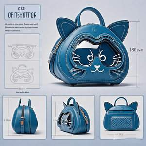 Tùy chỉnh rõ ràng PVC ITA ba lô với pins hiển thị da trường Vinyl Ba lô tùy chỉnh thiết kế ITA Túi sản xuất - Product Image 4