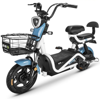 Moto électrique portable certifiée CEE avec siège arrière pour enfants, vélo électrique simple