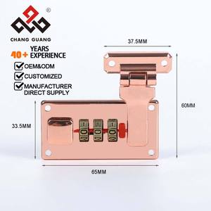 Khóa hộp tùy chỉnh Khóa kết hợp 3 chữ số Hợp kim kẽm 65x33,5mm Có thể đặt lại bền bỉ cho hộp đựng đồ chơi và thư mục tập tin - Product Image 5