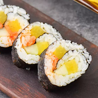 Bandes de radis jaunes assaisonnées, texture croustillante, garniture pour rouleaux de sushi, certifiées BRC, vente en gros