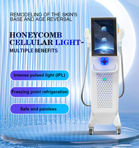 Épilateur portable 2-en-1 à lumière pulsée cellulaire IPL, en métal et ABS, avec refroidissement par glace, pour l'élimination des taches de rousseur et de l'acné, et le soin de la peau pour une beauté éclatante - Product Image 3
