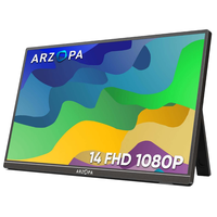 Monitor Portátil de 15.6 Pulgadas IPS 1080P HD, Sin Alimentación por Tipo-C, Batería Integrada, Protección Ocular para Trabajo Remoto