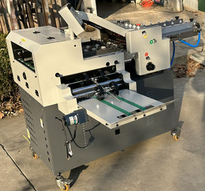Máquina plegadora de papel manual de alimentación por succión con filtro de aire, cubierta de libro de papel de bolsillo con impresión automática de tamaño A4 - Product Image 4
