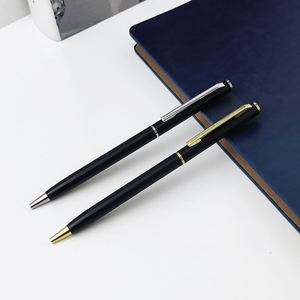 Stylo bille léger avec logo personnalisé, plusieurs couleurs, pour cadeau d'affaires, usage au bureau, 1,0 mm noir - Product Image 3